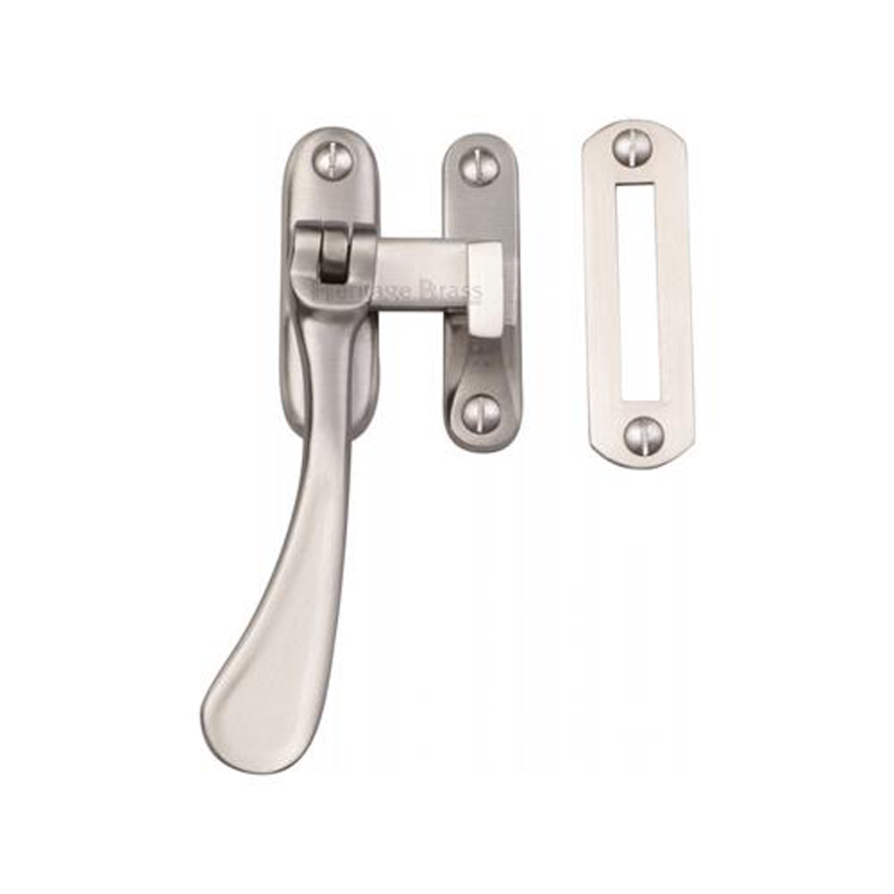 Heritage Brass Non-Locking Spoon Casement Fastener - Satin Nickel